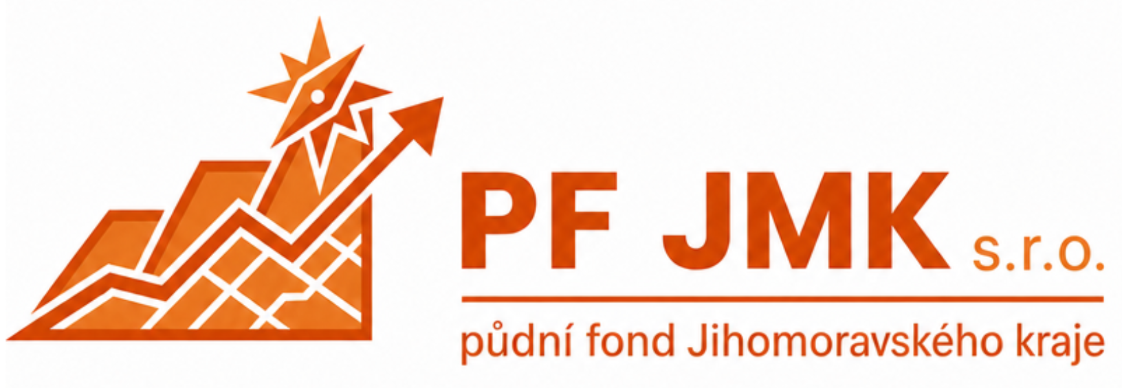 PF JMK s.r.o. logo půdní fond Jihomoravského kraje large long